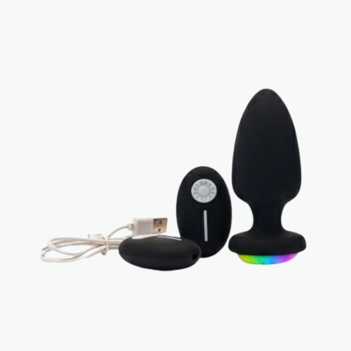 Ruby Anal Butt Plug Silicone With Wireless Remote Vibrator For Women