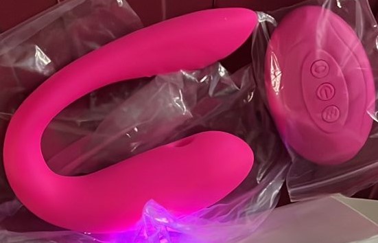 Women Pink U-Shape Remote Control Vibrators