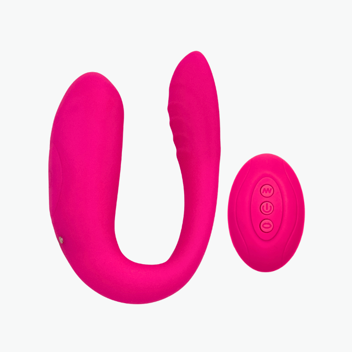 Pink U-Shape Remote Control Vibrators For Women