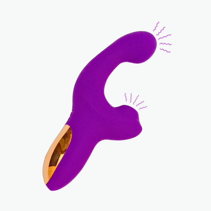 Clit Sucker G-Spot Dual Side Vibrator Chargeable