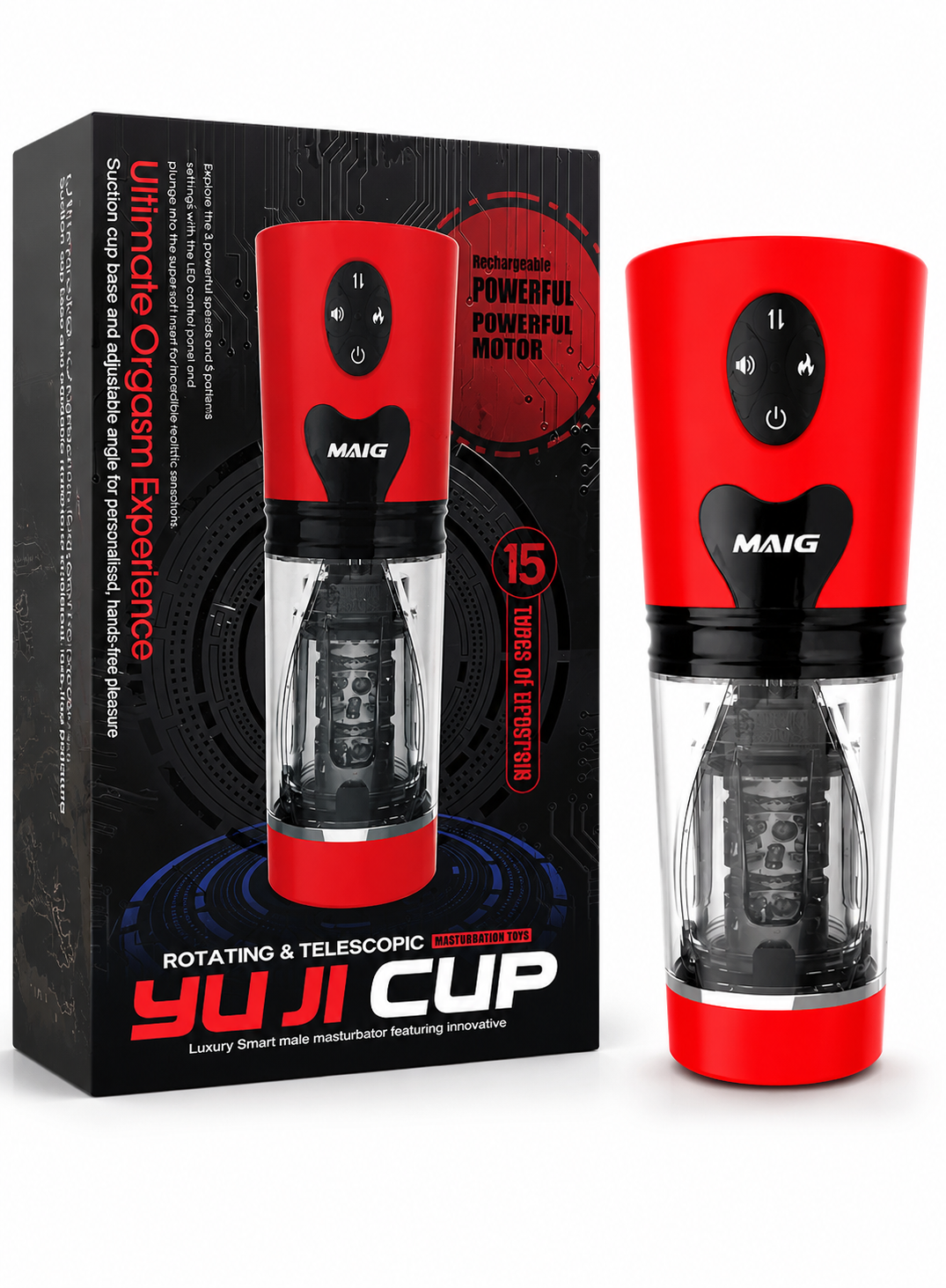 YUJI Smart Vibrator Masturbator 5 Mode – 3 Speed For Men