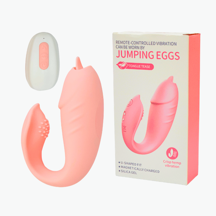 Tongue Tease Jumping Eggs Remote Control Vibration