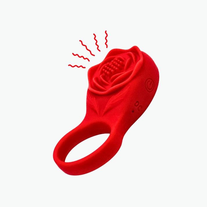 Rose Massager 10 Mode Vibration Silicone For Women