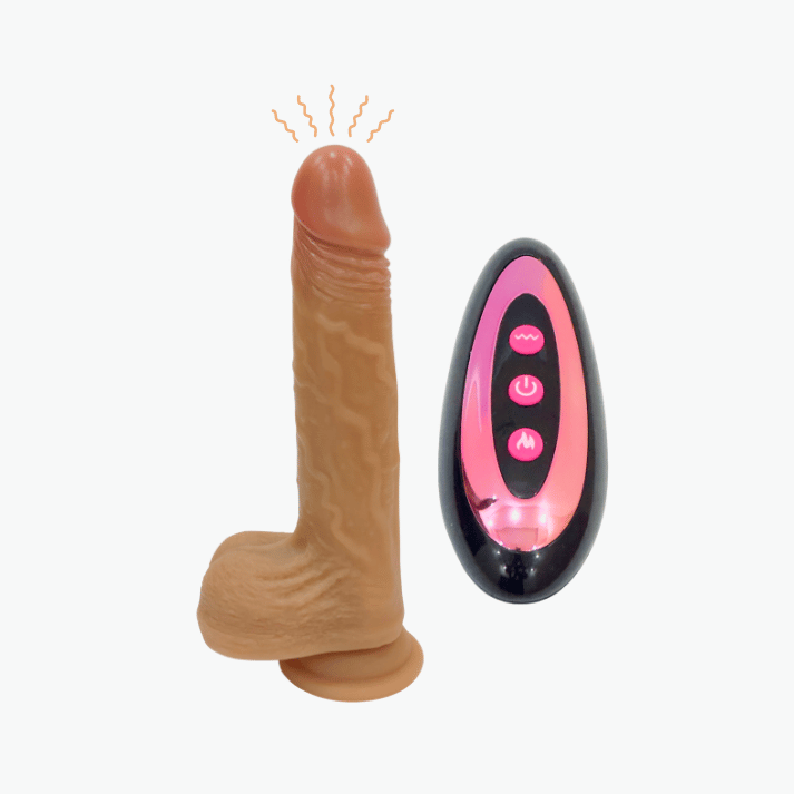 Remote Control Vibrating Dildo Liquid Silicone