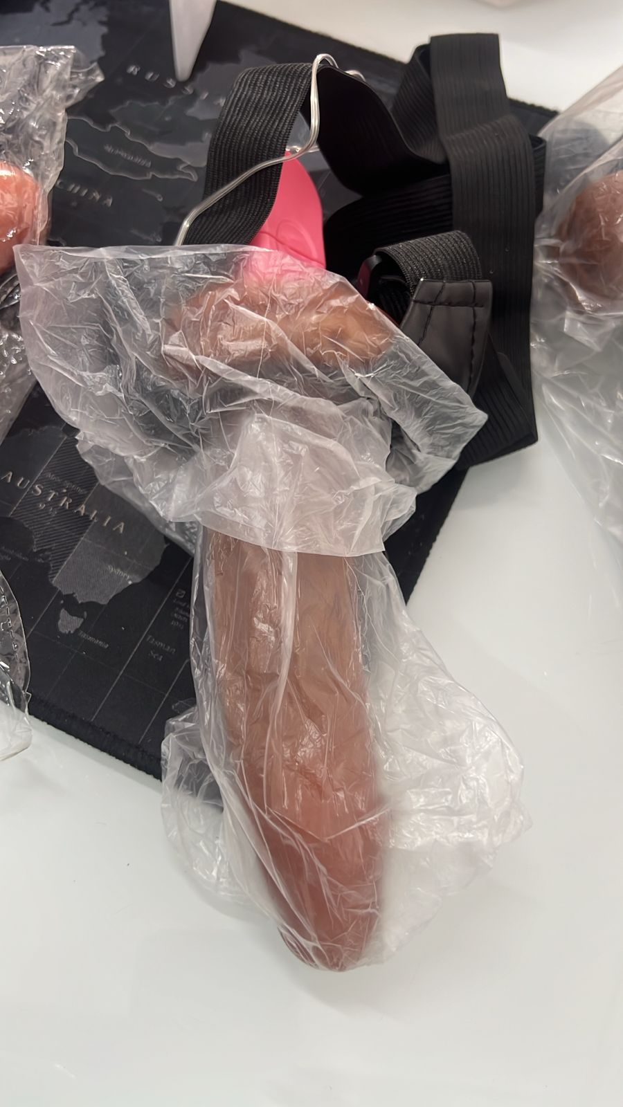 Vibrating Strap-On Dildo Penis Cover For Men